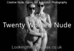 Black and white portraits of nude women