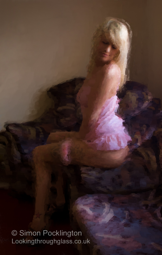 Digital painting of girl made using Corel Painter