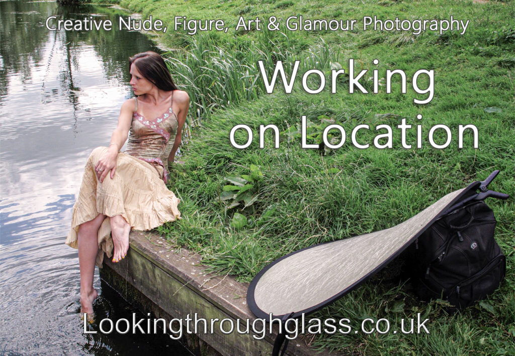 Location photography with a model